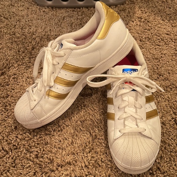 Adidas Superstar Sneakers - white and gold - Picture 2 of 5
